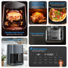 IULULU Air Fryer, 6-Qt with View Window, 12-in-1, 400°F Max