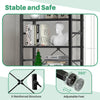 IULULU Book Shelf,  5 Tier Bookcase, Modern, Industrial Storage for Home/Office