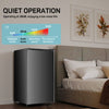IULULU Upgraded 3.2 Cu.Ft Mini Fridge with Freezer for Bedroom/Dorm/Office, Compact, Low Noise