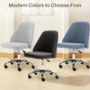 IULULU Office Desk Chair, Modern Cute Rolling Vanity Swivel Task Chairs with Wheels, Comfortable Back Seat Armless