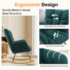 IULULU Rocking Chair, Ergonomic High Back, Comfy Seat with Side Support