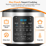 IULULU Electric Pressure Cooker, 12-in-1 Multicooker, Stainless Steel