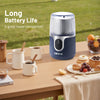 IULULU Cordless Coffee Grinder, USB Rechargeable, 85 Grinds, Blue