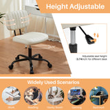 IULULU PU Leather Office Desk Chair, Swivel Chair for Adults/Students