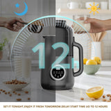 IULULU 8-in-1 Nut Milk Maker, 40oz, Multi-Nut, Auto-Clean, Warm