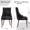 IULULU Dining Chairs, Upholstered Featuring Tufted Back Design and Solid Wood Legs Set of 2
