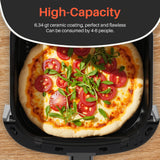 Atilioo 6QT Air Fryer - 12-in-1 Multifunctional Touchscreen Cooker, Crisps, Roasts, Bakes & Reheats with 95% Less Oil, Quick & Easy Meals, Large Capacity Electric Oven