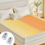 LIFERECORD Heated Mattress Pad - ETL Certified Bed Warmer, 10-Hour Auto Off & 12 Heat Settings, Machine Washable Fast Heating Electric Mattress Pad