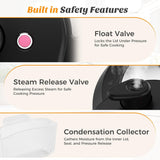 Haysky 16-in-1 6QT Electric Pressure Cooker Multi Cooker Rice Steamer Sauté Soup Yogurt Maker, Ceramic Pot
