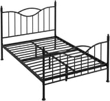 Atilioo Twin Bed Frame with Headboard, Metal Mattress Foundation Headboard, No Box Spring Needed, Noise-Free