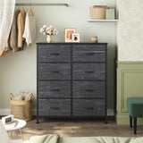 Atilioo Fabric Dresser with 5 Drawers, Clothes Storage Organizer Unit, Chest of Drawers for Bedroom Living Room, Pink