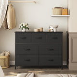 Atilioo Fabric Dresser Nightstand with 4 Drawer for Bedroom, Storage Organizer Unit, Chest of Drawers for Small Spaces, White