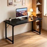 Atilioo Modern Computer Desk, Office Writing Study PC Table for Kids & Students with Storage Bag & Headphone Hooks for Home Bedroom, 31" Rustic Brown