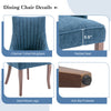 IULULU Dining Chairs, Upholstered Featuring Tufted Back Design and Solid Wood Legs Set of 2