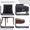 IULULU Dining Chairs, Upholstered Featuring Tufted Back Design and Solid Wood Legs Set of 2