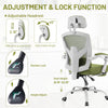 IULULU Office Desk Chair with Footrest, High-Back Mesh Rolling Swivel Reclining Chairs