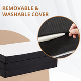 Atilioo 3 inch Folding Mattress with Removable Cover, Tri-Fold Memory Foam Mattress for Travelling, Camping, RV, Guest Mat, Single Size