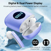 Atilioo Wireless Earbuds 40H Playtime, Deep Bass, LED Case, Waterproof Mic