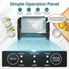 IULULU Portable Ice Maker, 9 Cubes/6 Mins, 26lbs/Day, Self-Cleaning, Quiet, 2 Sizes, with Scoop & Basket