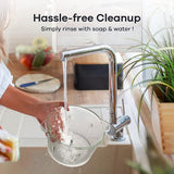 Haysky Electric Food Processors, Meat Grinder & Vegetable Chopper, 8 Cups Dual-Bowls, Stainless Steel Blades, Black