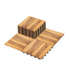 IULULU Interlocking Deck Tiles, All-Weather Wood Flooring for Indoors & Outdoors