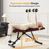 Atilioo Adjustable Weight Bench for Home Gym, Foldable Workout Bench for Full Body Exercise, 9 Positions, 795LBS Capacity