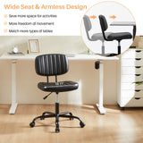 IULULU PU Leather Office Desk Chair, Swivel Chair for Adults/Students