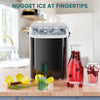IULULU Portable Ice Maker, 9 Cubes/6 Mins, 26.5lbs/24Hrs, Self-Cleaning, Quiet, with Scoop, Basket, Handle for Parties