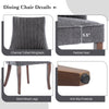 IULULU Dining Chairs, Upholstered Featuring Tufted Back Design and Solid Wood Legs Set of 2