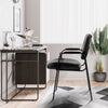 IULULU Leather Guest Chair, Ergonomic for Reception, Conferences, Home Offices