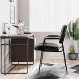 IULULU Leather Guest Chair, Ergonomic for Reception, Conferences, Home Offices