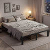 IULULU Metal Bed Frame - Foundation with Steel Slats, No Box Spring, Easy Assembly