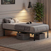 IULULU Metal Bed Frame - Foundation with Steel Slats, No Box Spring, Easy Assembly