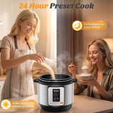 Haysky 16-in-1 6QT Electric Pressure Cooker Multi Cooker Rice Steamer Sauté Soup Yogurt Maker, Ceramic Pot