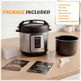 Haysky 16-in-1 6QT Electric Pressure Cooker Multi Cooker Rice Steamer Sauté Soup Yogurt Maker, Ceramic Pot