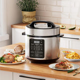 Atilioo Electric Pressure Cooker, 12-in-1 Stainless Steel Instant Pot- Multicooker for Pressure Cooking, Slow Cooker, Rice, Steamer, Sauté, Yogurt, Warmer