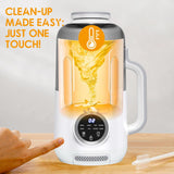 Atilioo 10-in-1 Nut Milk Maker Blender, Milkshake Maker 40oz Capacity, Auto Clean, Keep Warm, Homemade Plant-Based Milk, Almond, Cashew, Oat, Fruit