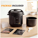Haysky 16-in-1 6QT Electric Pressure Cooker Multi Cooker Rice Steamer Sauté Soup Yogurt Maker, Ceramic Pot
