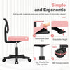 Atilioo Office Chair, Ergonomic Low-Back Mesh Computer Desk Chair with Lumbar Support, Armless Swivel Rolling Chair for Home Bedroom Study Office, Ideal for Students and Adults