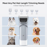 Atilioo Dog Grooming Kit, Pet Grooming Vacuum, 2.5L Dust Cup Dog Brush Vacuum with 5 Pet Grooming Tools for Shedding Pet Hair, Home Cleaning