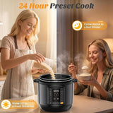 Haysky 16-in-1 6QT Electric Pressure Cooker Multi Cooker Rice Steamer Sauté Soup Yogurt Maker, Ceramic Pot
