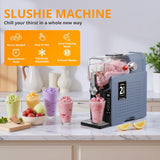Haysky Slushie Machine for Home, 88 oz Frozen Drink Maker - No Ice Needed, 6 Presets, Margaritas, Frappés, Dishwasher Safe & Self-Cleaning,
