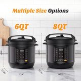 Haysky 16-in-1 6QT Electric Pressure Cooker Multi Cooker Rice Steamer Sauté Soup Yogurt Maker, Ceramic Pot