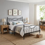 Atilioo Twin Bed Frame with Headboard, Metal Mattress Foundation Headboard, No Box Spring Needed, Noise-Free