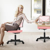 Atilioo Office Chair, Ergonomic Low-Back Mesh Computer Desk Chair with Lumbar Support, Armless Swivel Rolling Chair for Home Bedroom Study Office, Ideal for Students and Adults