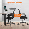 Atilioo Ergonomic Office Chair, Comfy Desk Chair with Adjustable Height & Lumbar Support, Mesh Swivel Rolling Computer Chair with Armrests for Adults