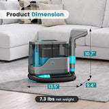 Atilioo Portable Carpet Cleaner Machine, Upholstery Spot Stain Cleaner with 13Kpa Strong Suction, Deep Cleaning for Sofa, Stairs, Pet Stains, Car Seat, Mattress, Blue