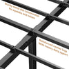 Atilioo King Bed Frame with Storage Space Under Frame, 14" Heavy Duty Metal Platform, No Box Spring Needed, Easy Assembly