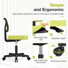 Atilioo Office Chair, Ergonomic Low-Back Mesh Computer Desk Chair with Lumbar Support, Armless Swivel Rolling Chair for Home Bedroom Study Office, Ideal for Students and Adults