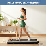 Atilioo Walking Pad Treadmill, 3-in-1 Portable Electric Walk Pads under Desk with Remote Control & LED Display, Silver
